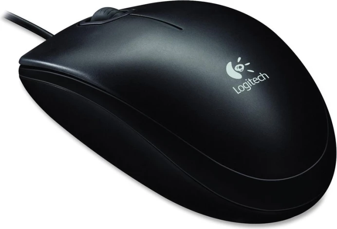 Maus Logitech B100 800 dpi USB me kabllo, e zezë thumbnail 2