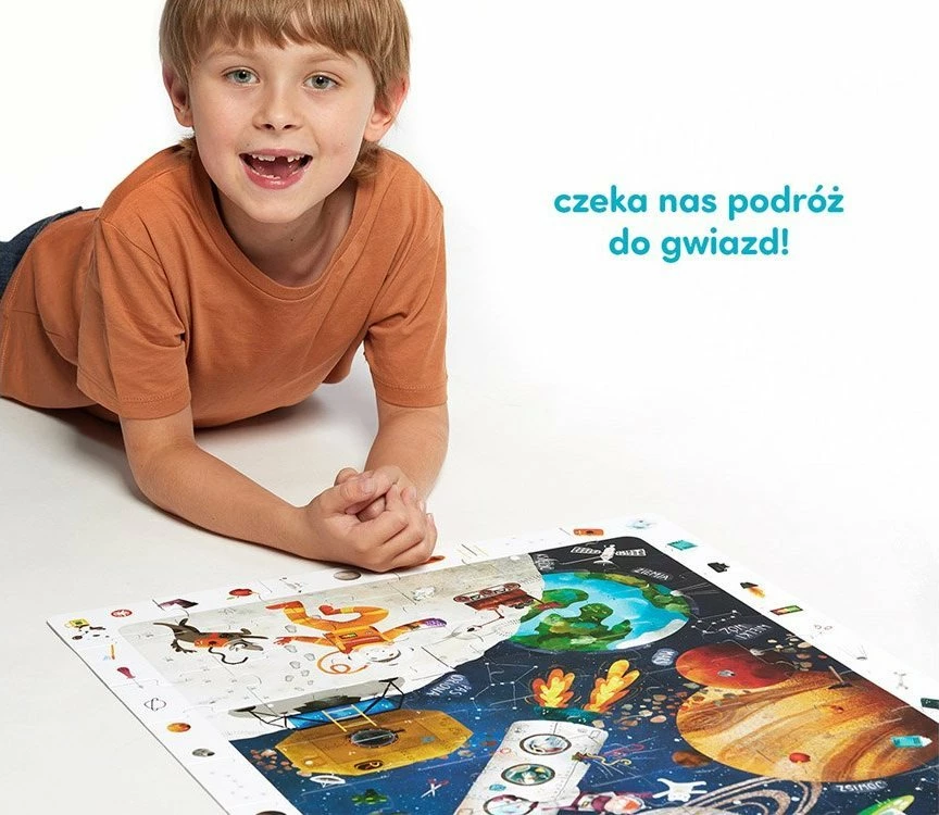 Puzzle vëzhgimi Czuczu Space, 60 pjesë, karton, 4+ vjeç