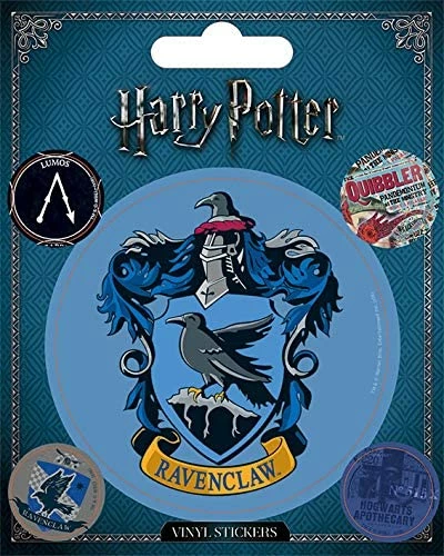 Stiker vinili Pyramid International Harry Potter Ravenclaw 10x12.5 cm, blu