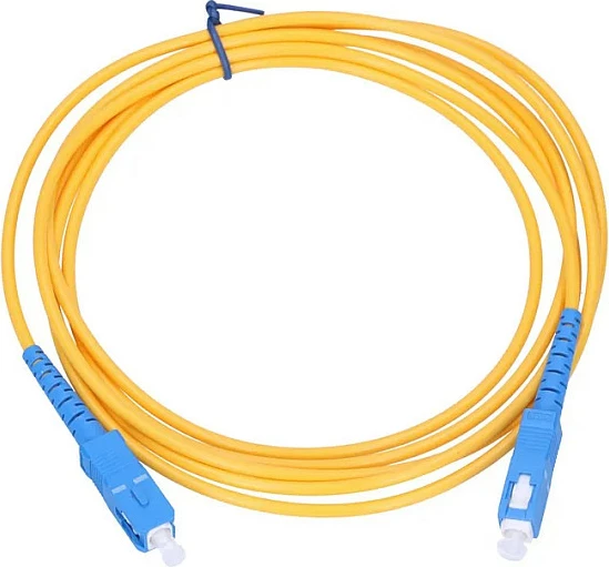 Patchcord fibra optike Extralink SC/UPC–SC/UPC, single-mode, simplex, 3m, 3mm, e verdhë