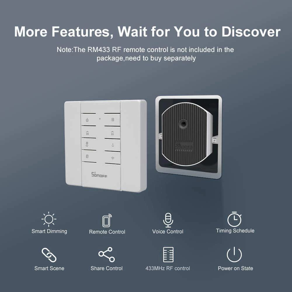 Ndërprerës SONOFF D1 Smart Dimmer Switch