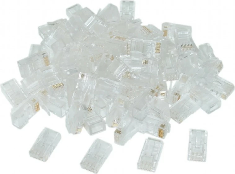 Plug rrjeti Gembird LC-8P8C-002/100, RJ-45, për Cat6, set prej 100 copë