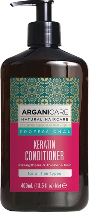 Kondicioner për flokë Arganicare Keratin për femra 400ml