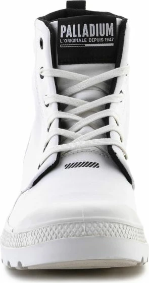 Atlete të larta Palladium, për meshkuj dhe femra, të bardha