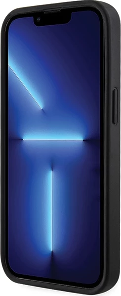 Mbështjellës Guess GCube Stripes MagSafe për iPhone 15 / 14 / 13, i zi