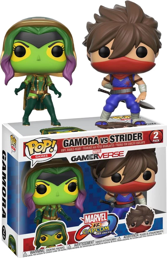 Figurinë vinyl Funko POP! Gamerverse Capcom vs. Marvel Gamora vs Strider, set 2 copë