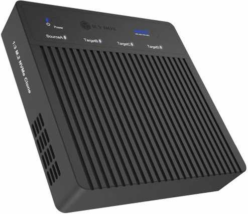 Stacion klonimi ICYBOX IB-4013MCL-C4, 4x M.2 NVMe, USB4 40 Gbit/s, offline clone 1:3, i zi
