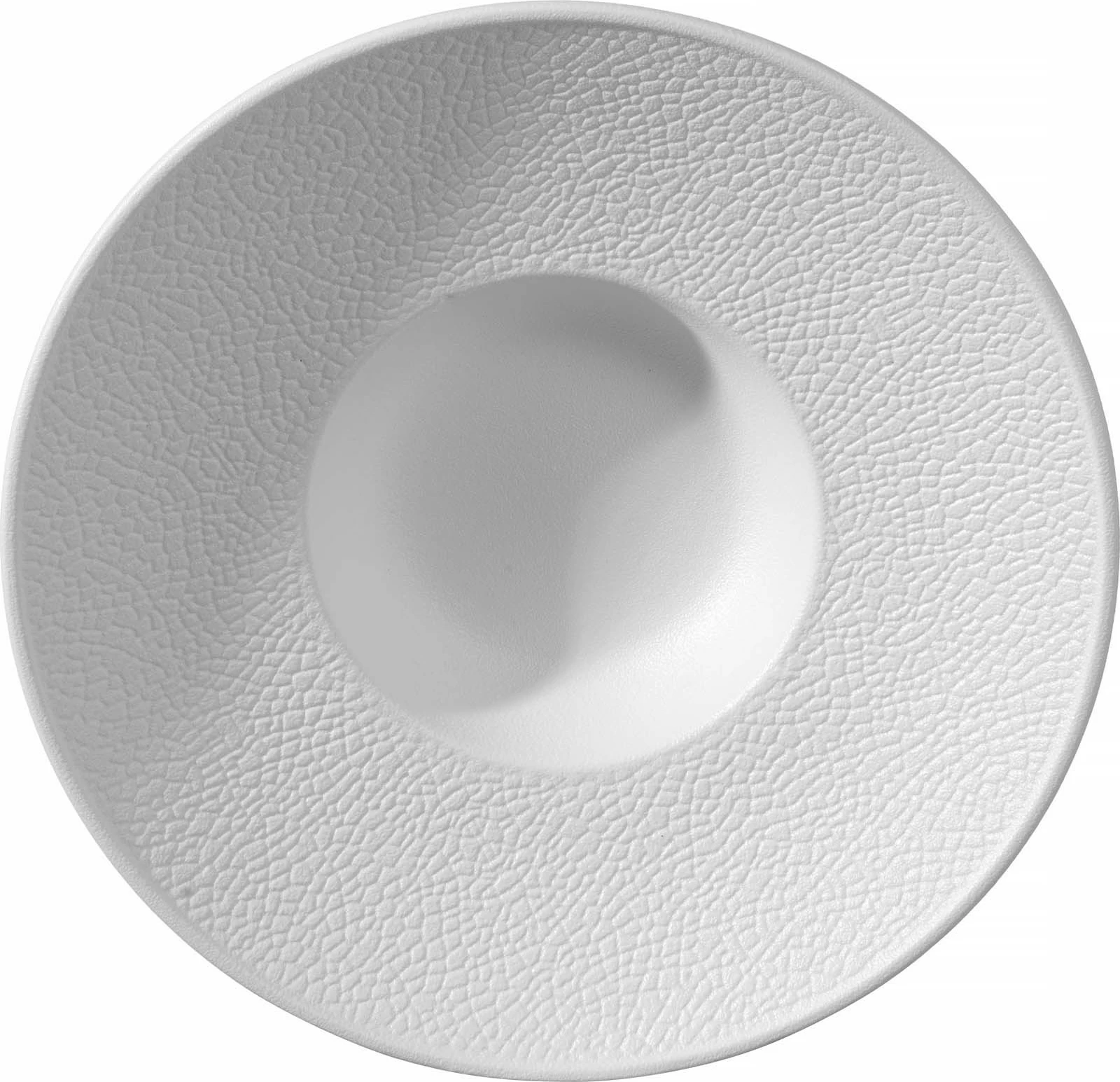 Pjatë e thellë me buzë të gjërë Fine Dine Fizz 270 mm, e bardhë, set 3 copë