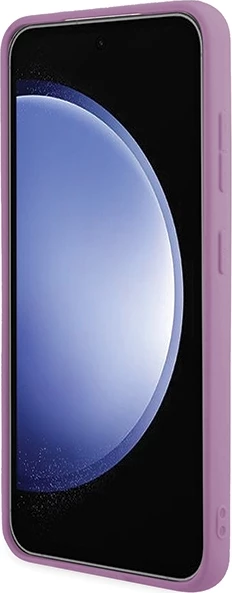 Mbështjellës Guess Glitter Script për Samsung Galaxy S24+, vjollcë