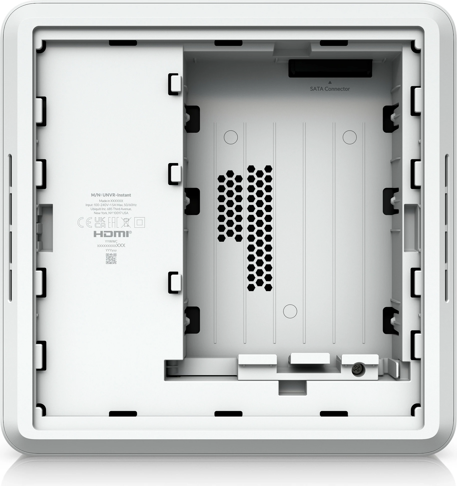 NVR Ubiquiti UniFi Protect UNVR-Instant, 1x 3.5" HDD, 6x PoE, HDMI, 4K, i bardhë