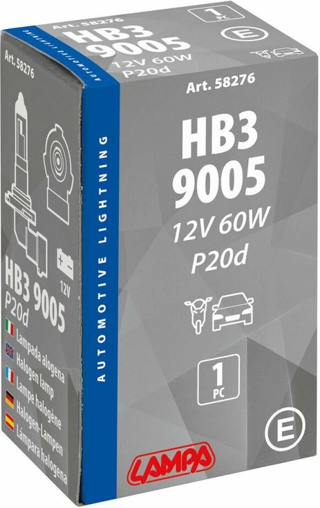 Lampa Hb3 9005 12v 60w P20d  Kuti