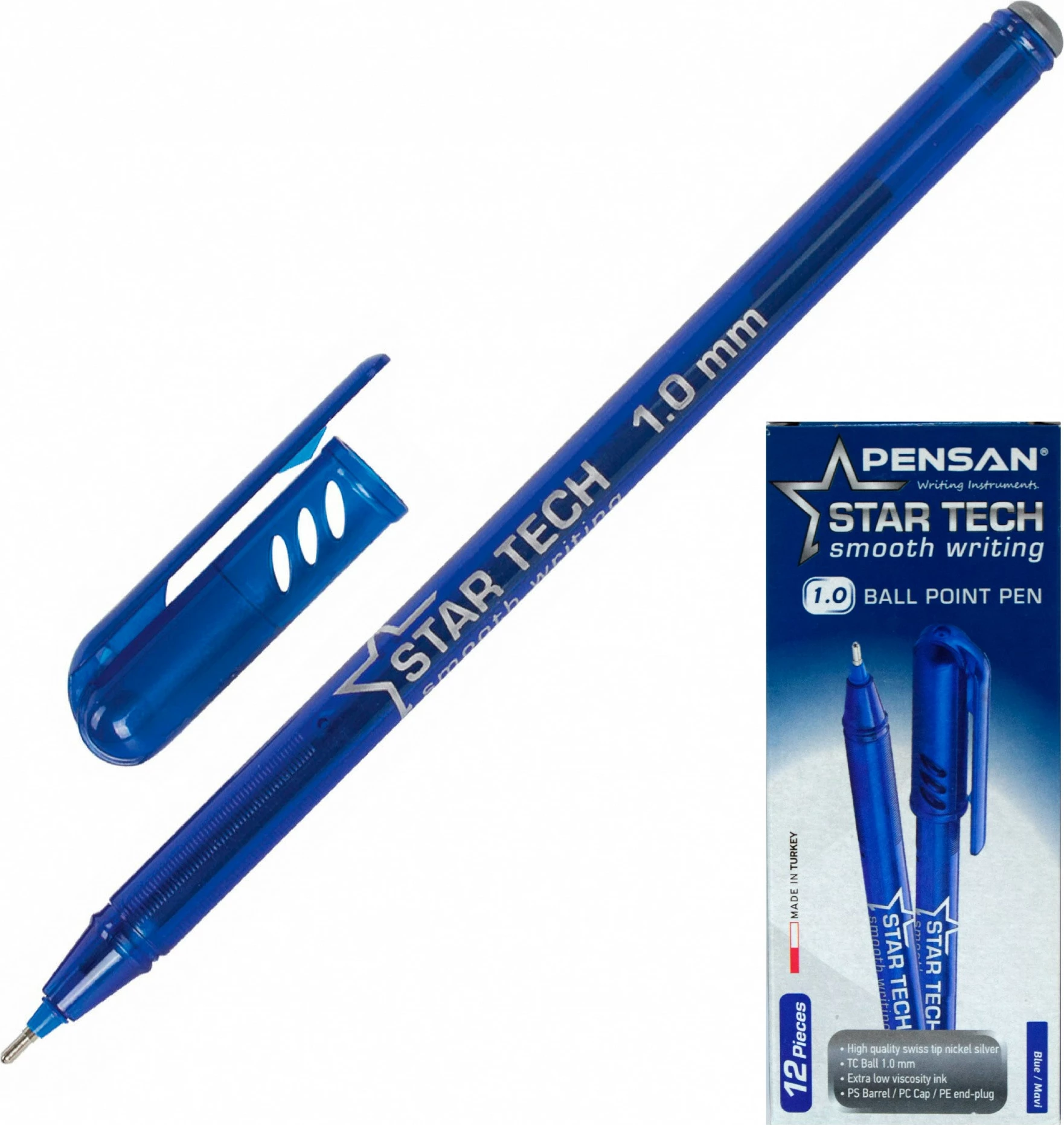 Pensan Star Tech 1.0 mm Ballpoint Pen