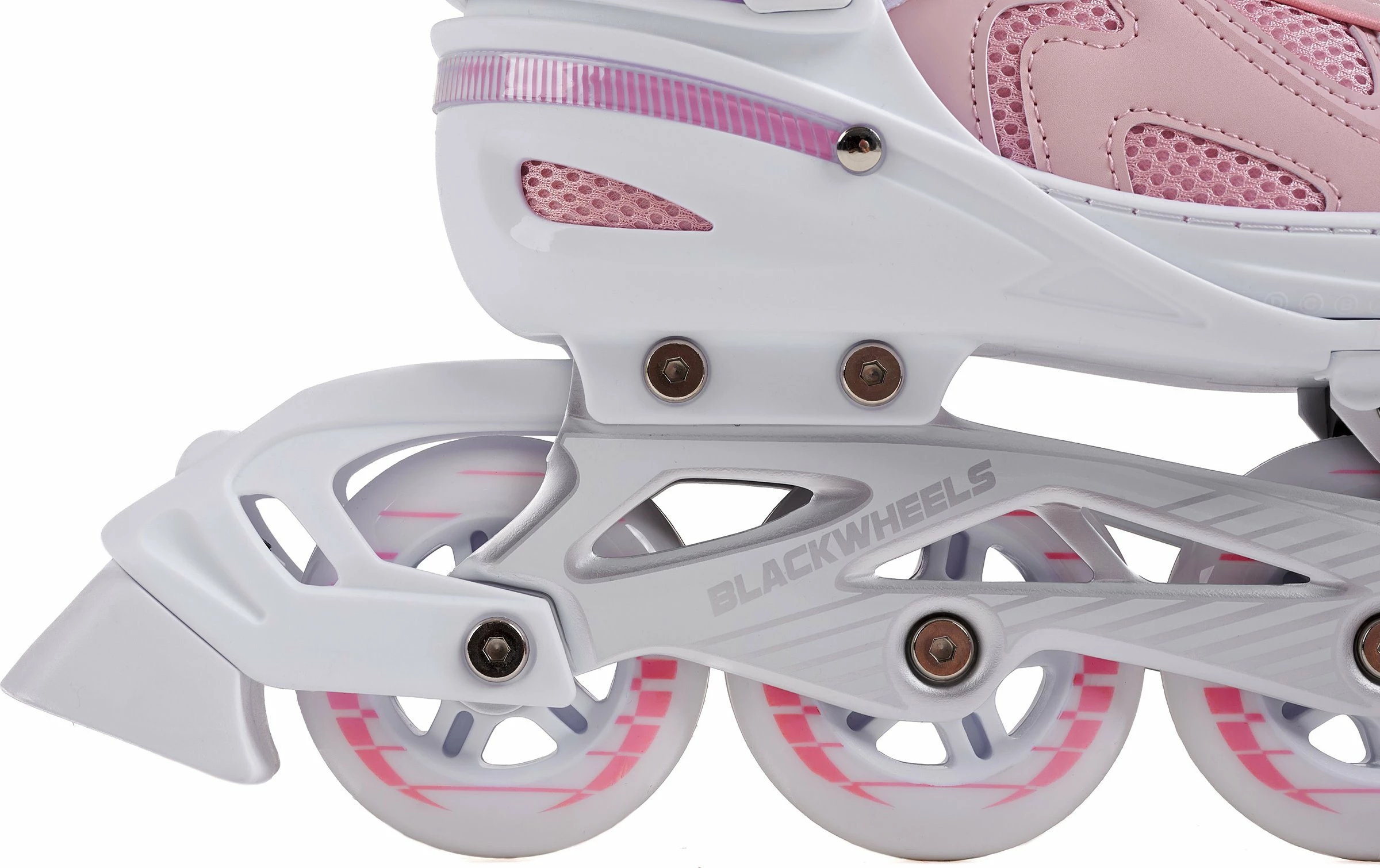 Patina inline Blackwheels Flex Pro 34-37, rregullueshme, ABEC 7, rrota 80 mm, me frena, rozë
