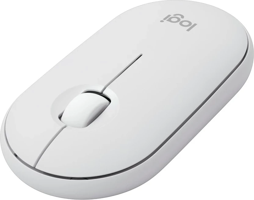 Maus Logitech 910-007013 wireless, ambidextrous, 4000 DPI, i bardhë