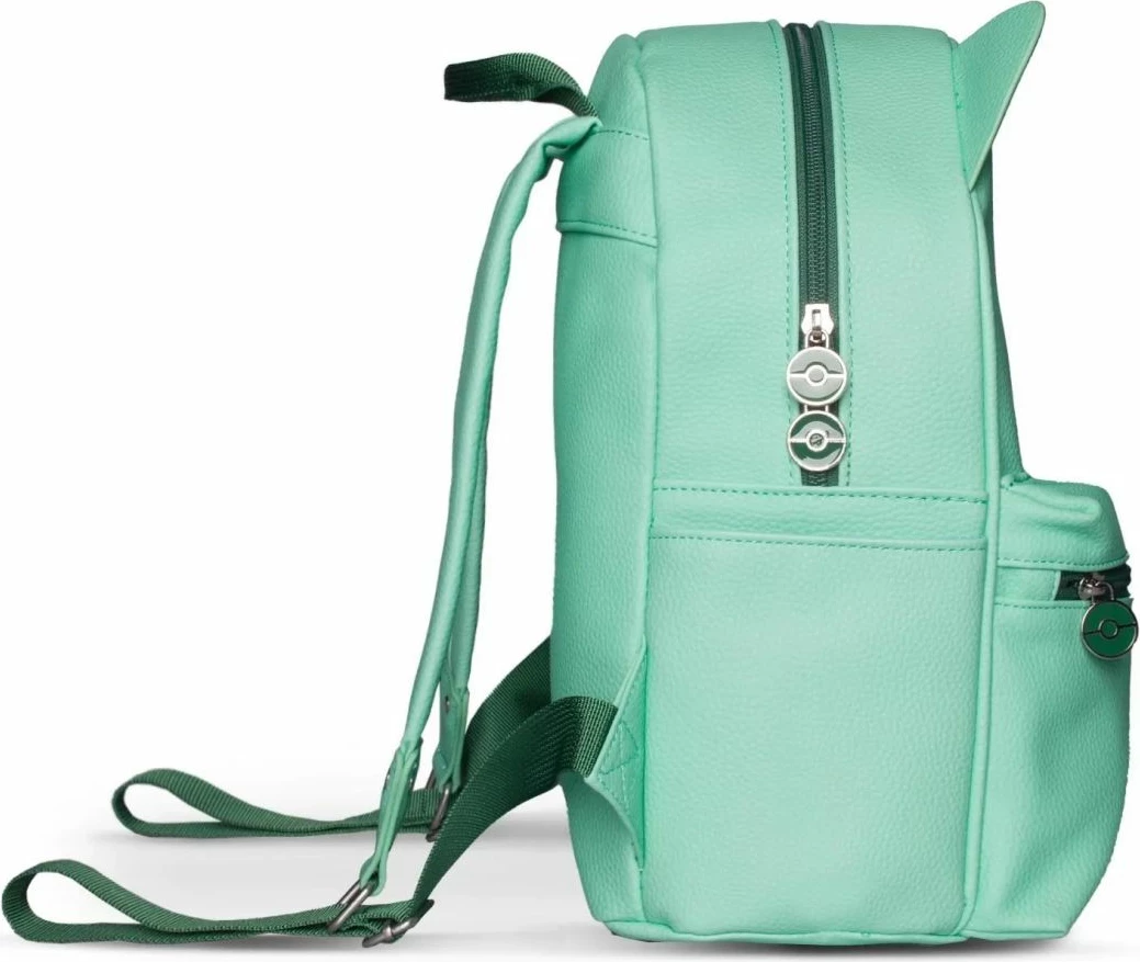 Çantë shpine mini Difuzed Pokemon Bulbasaur, unisex, PU, e gjelbër