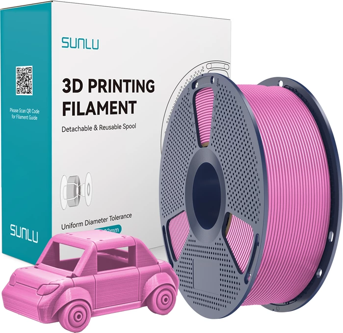 Filament PETG për 3D printer Sunlu PETG P, rozë
