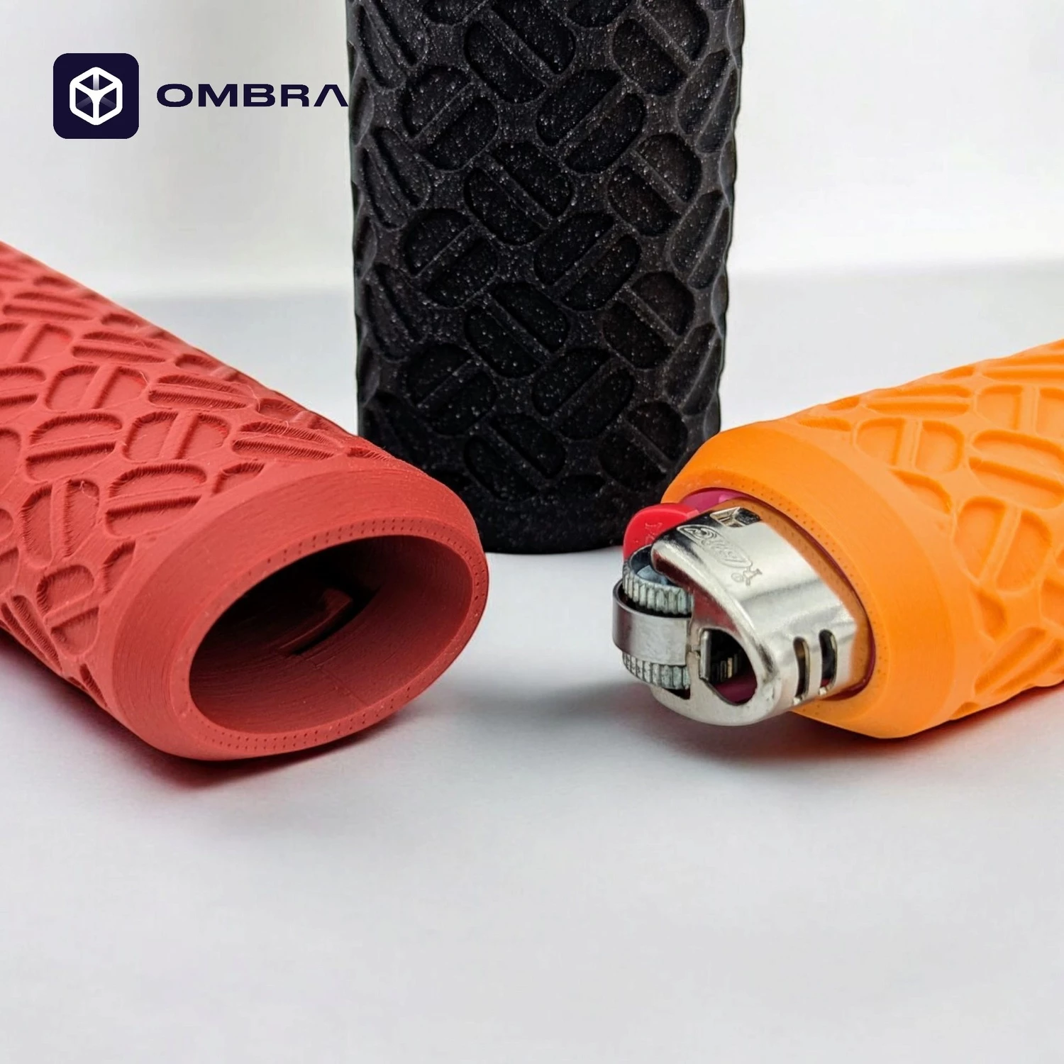 Mbajtëse për çakmak BIC, dizajni kafe "Coffee Bic Case", e portokalltë