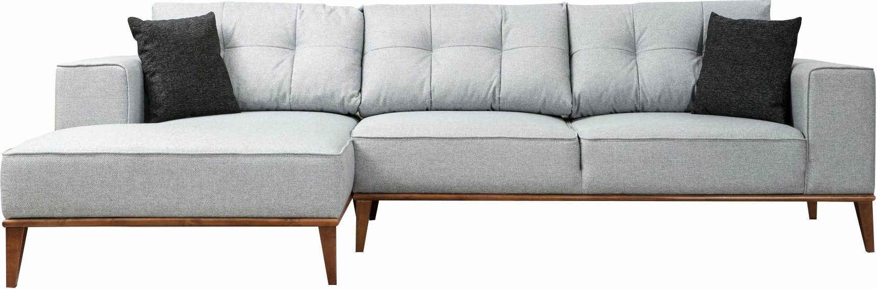 Kënd divan-krevat Atelier del Sofa, Montana kënd majtas (Chl+3R), ngjyrë gri e çelët