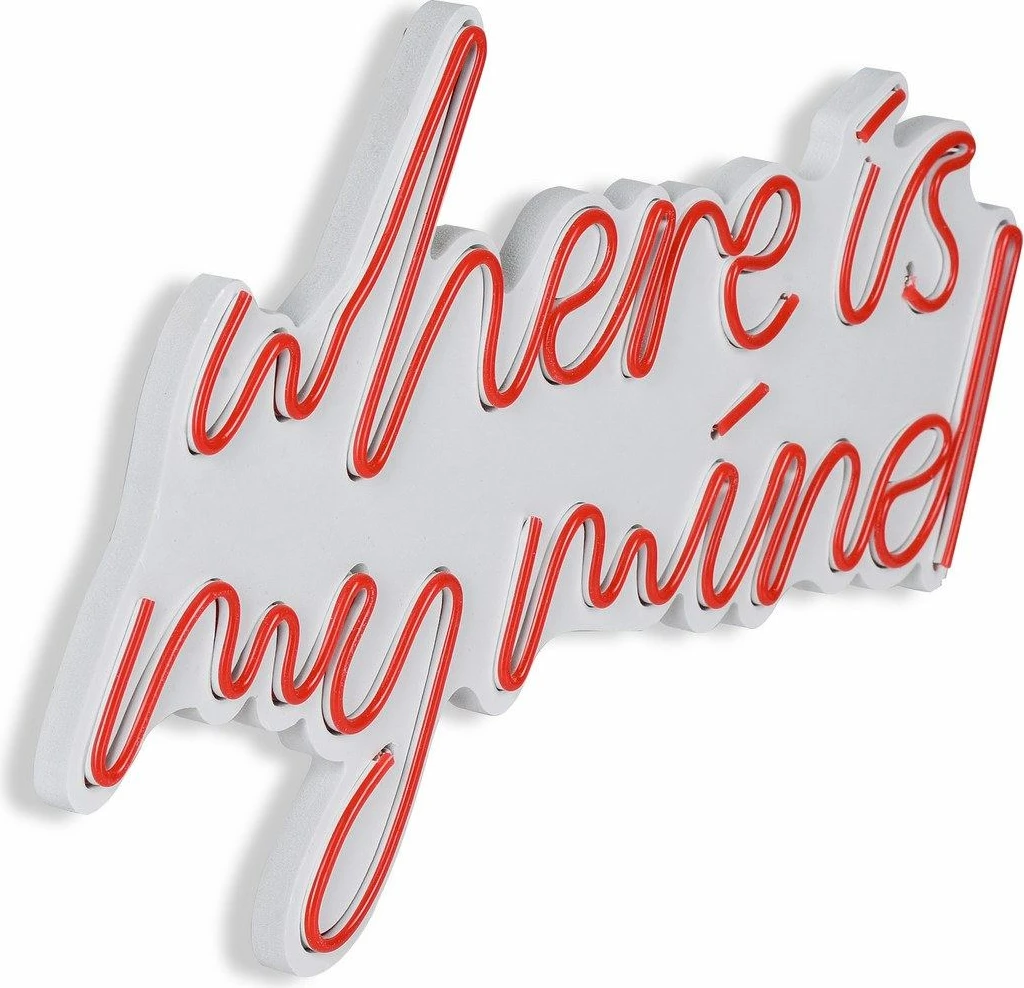 Dritë dekorative LED plastike, 'Where is my mind', e kuqe