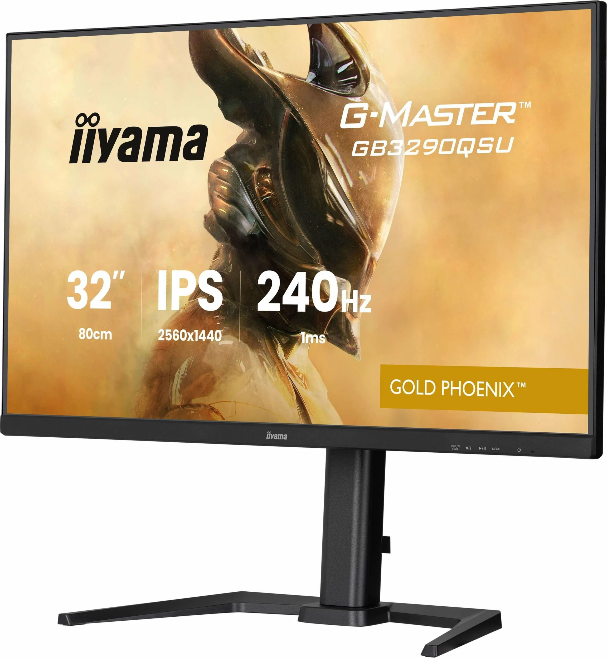 Monitor gaming iiyama G-Master GB3290QSU-B1 Gold Phoenix 31.5\" IPS QHD 240Hz 1ms FreeSync Premium, zi