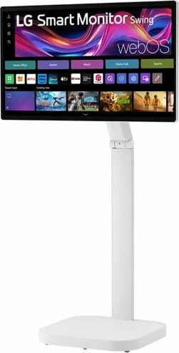 Monitor smart LG Swing 32U889SA-W 31.5\" 4K UHD IPS Touch webOS USB-C i bardhë
