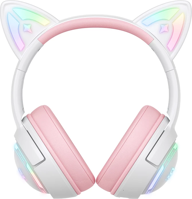 Kufje gaming ONIKUMA GT838 Bluetooth 5.3, 1000mAh, RGB, Pink, set me kabllo USB-C + adapter USB-C