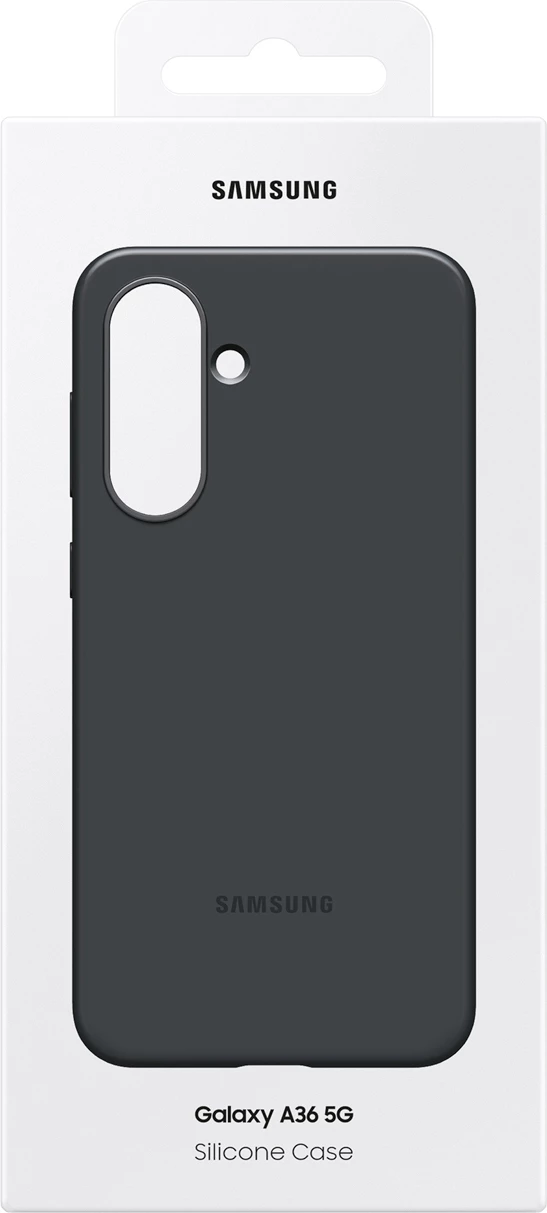 Mbështjellës Samsung Rugged Silicone Case EF-RA366CBEGWW për Galaxy A36 5G, zi
