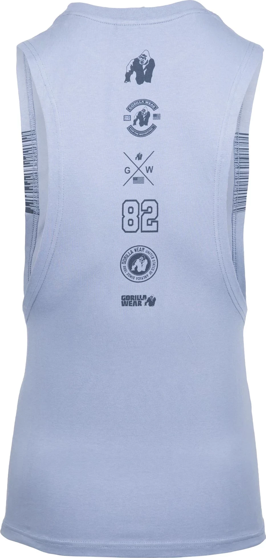Lopez Drop Armhole Tank Top - Stonewash Blue [Madhësia: XL]