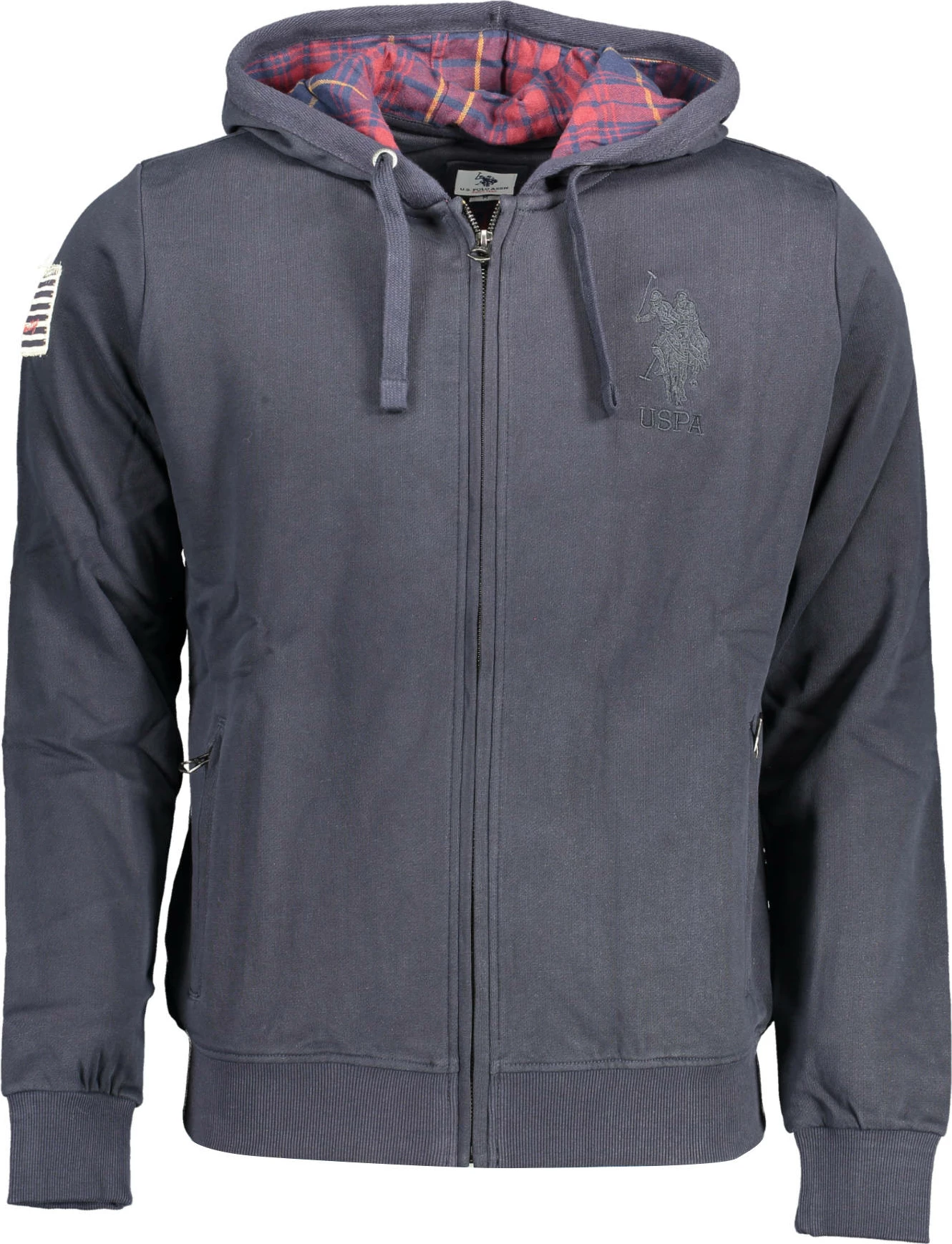 Duks US Polo me zip për meshkuj, blu