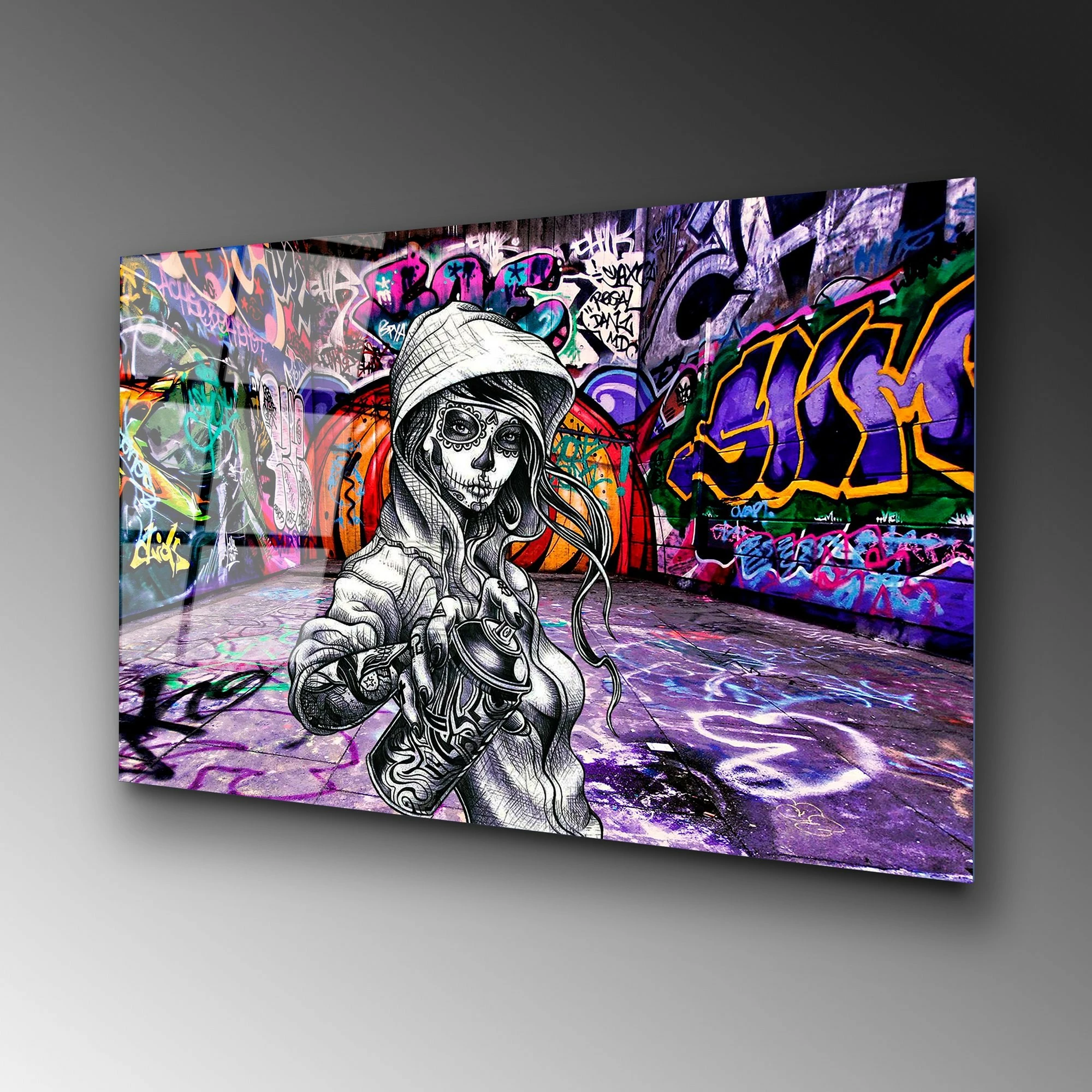 Pikturë dekorative prej xhami të temperuar Wallity, UV-786, 70x100cm