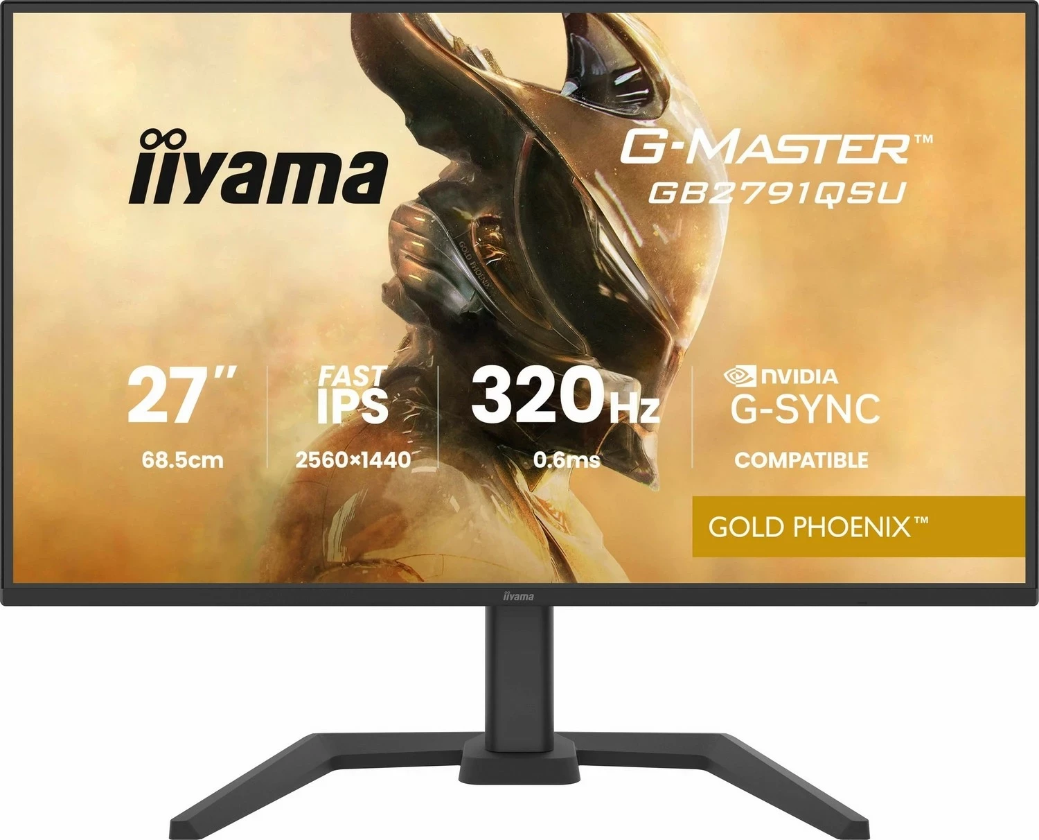 Monitor iiyama G-Master GB2791QSU-B1, 27 inch, Fast IPS, 2560x1440, 320Hz, i zi