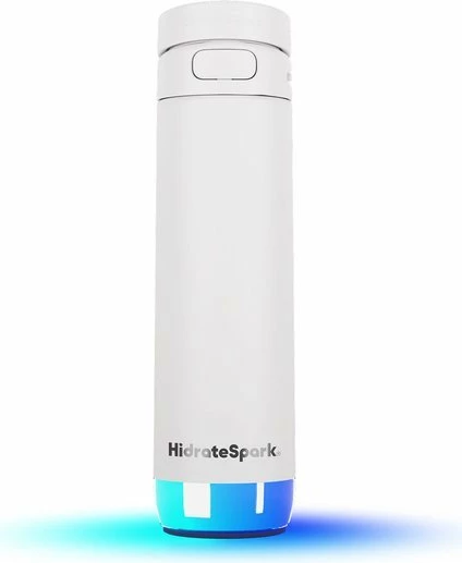 Shishe smart uji HidrateSpark PRO 2 621 ml, çelik inox, me Bluetooth, e bardhë