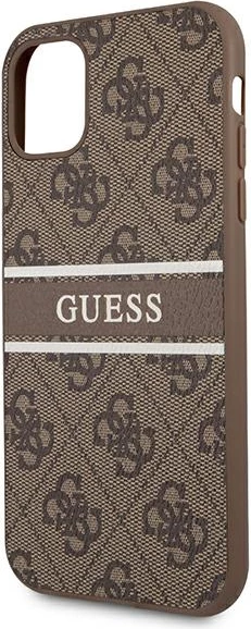 Mbështjellës Guess 4G Stripe për iPhone 11/XR 6.1", kafe