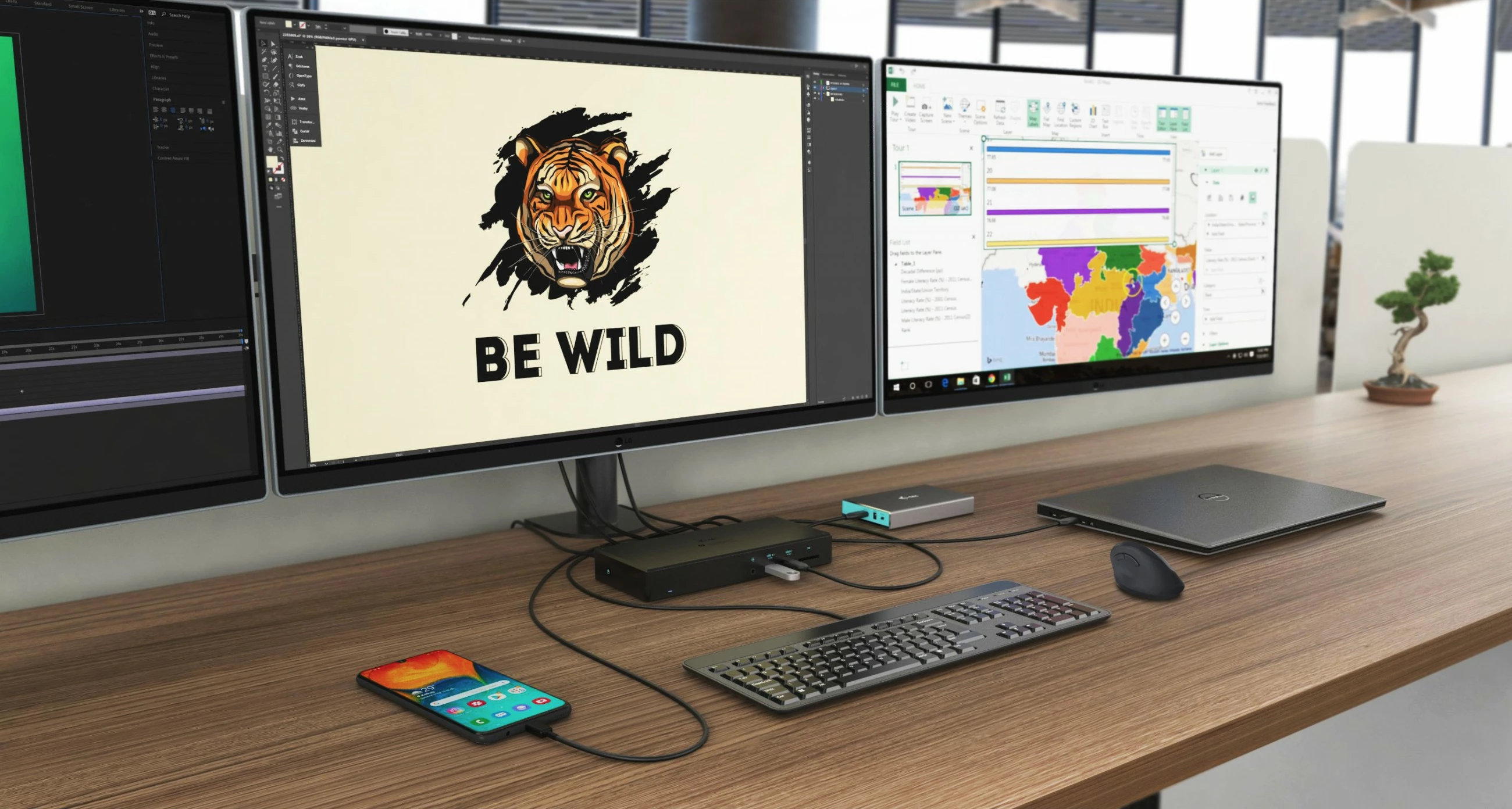 Docking station I-Tec Thunderbolt 3, 3x Display, Power Delivery 96W, i zi