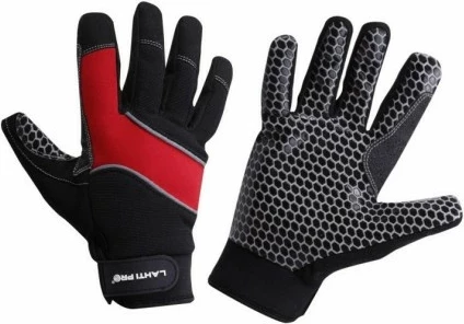 Doreza sigurie LAHTI PRO Light Pro L281109K, madhësia L, grip silikoni, zezë-kuqe