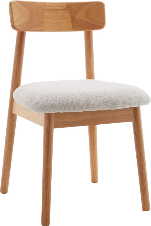 Karrige Houlian, material druri natyral, këmbë metalike të zeza, 46x66x89cm