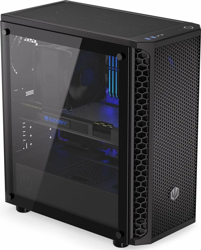 Kasë Endorfy Signum 300 Air EY2A005 Midi Tower ATX/mATX/Mini-ITX, panel anësor xham i kalitur, 4x Stratus 120 PWM fanë, e zezë