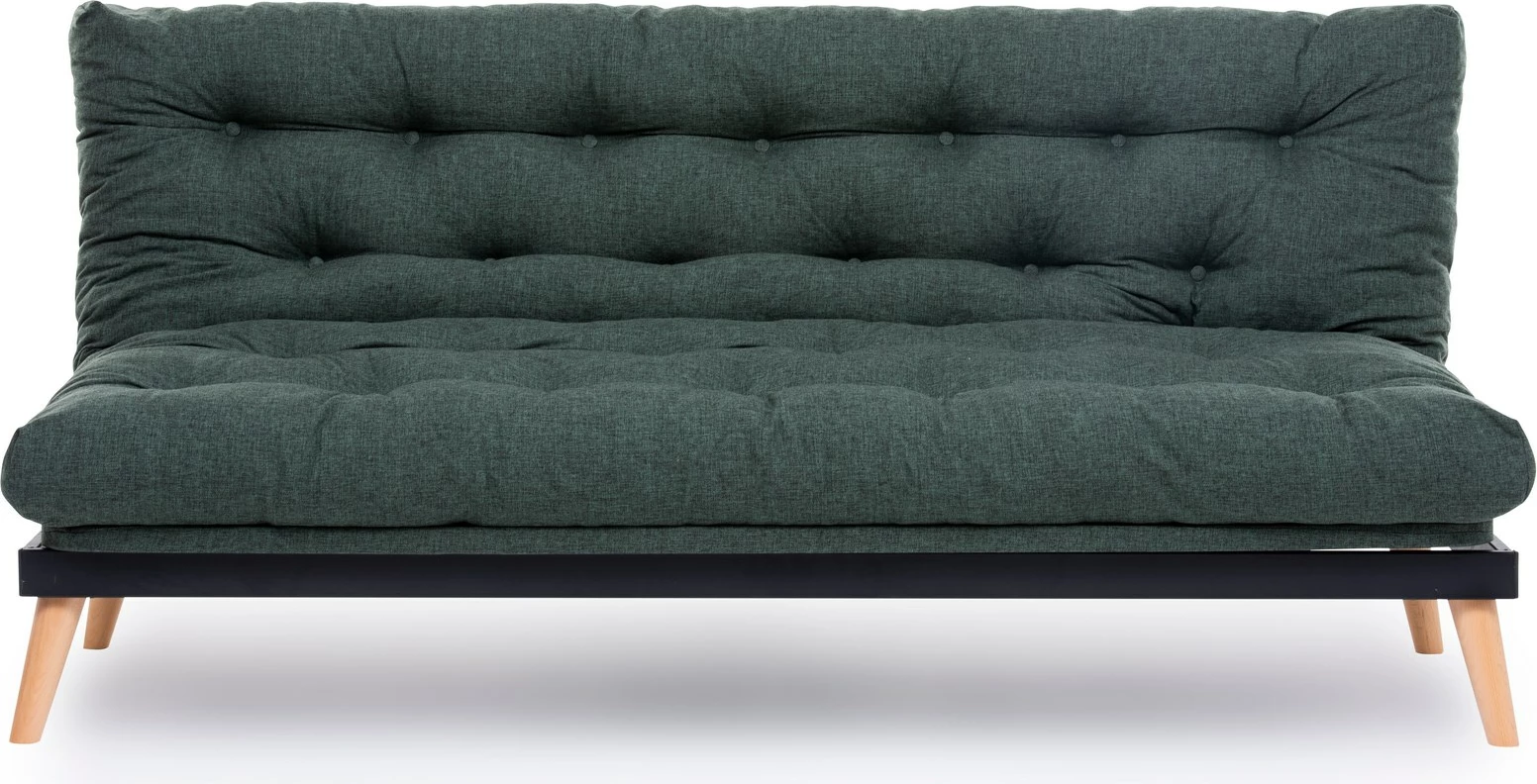 Divan-krevat treshe Atelier del Sofa, Saki, ngjyrë e gjelbër