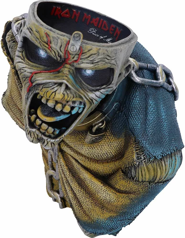 Kuti dekorative bust NEMESIS NOW Iron Maiden Piece of Mind, figurë Eddie, resinë e pikturuar me dorë