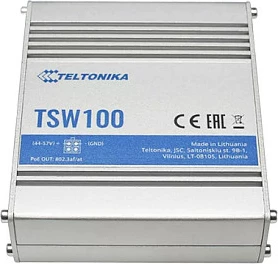 Switch Teltonika TSW100, Gigabit Ethernet, Power over Ethernet, Blu