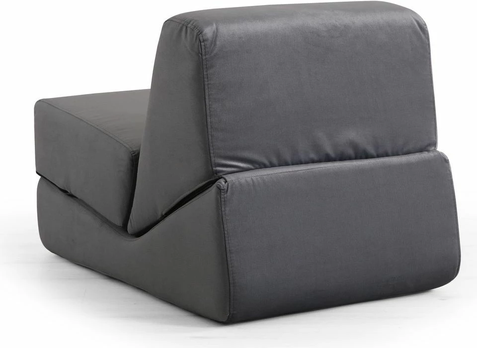 Krevat-karrige një vendës, Origami Convertable, ngjyrë gri