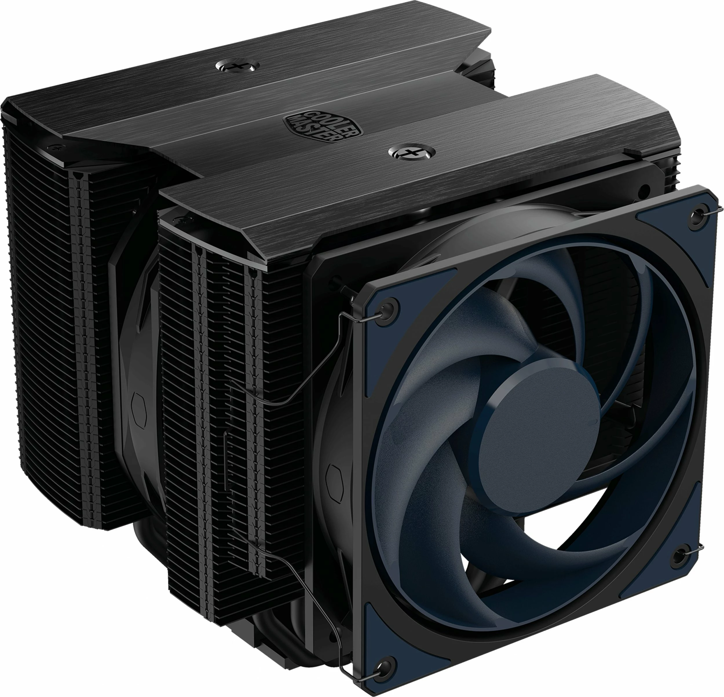 Ftohës procesori Cooler Master MasterAir MA824 Stealth (MAM-D8PN-318PK-R1) dual-tower, 2 ventilatorë 120/135 mm, TDP 280 W, Black