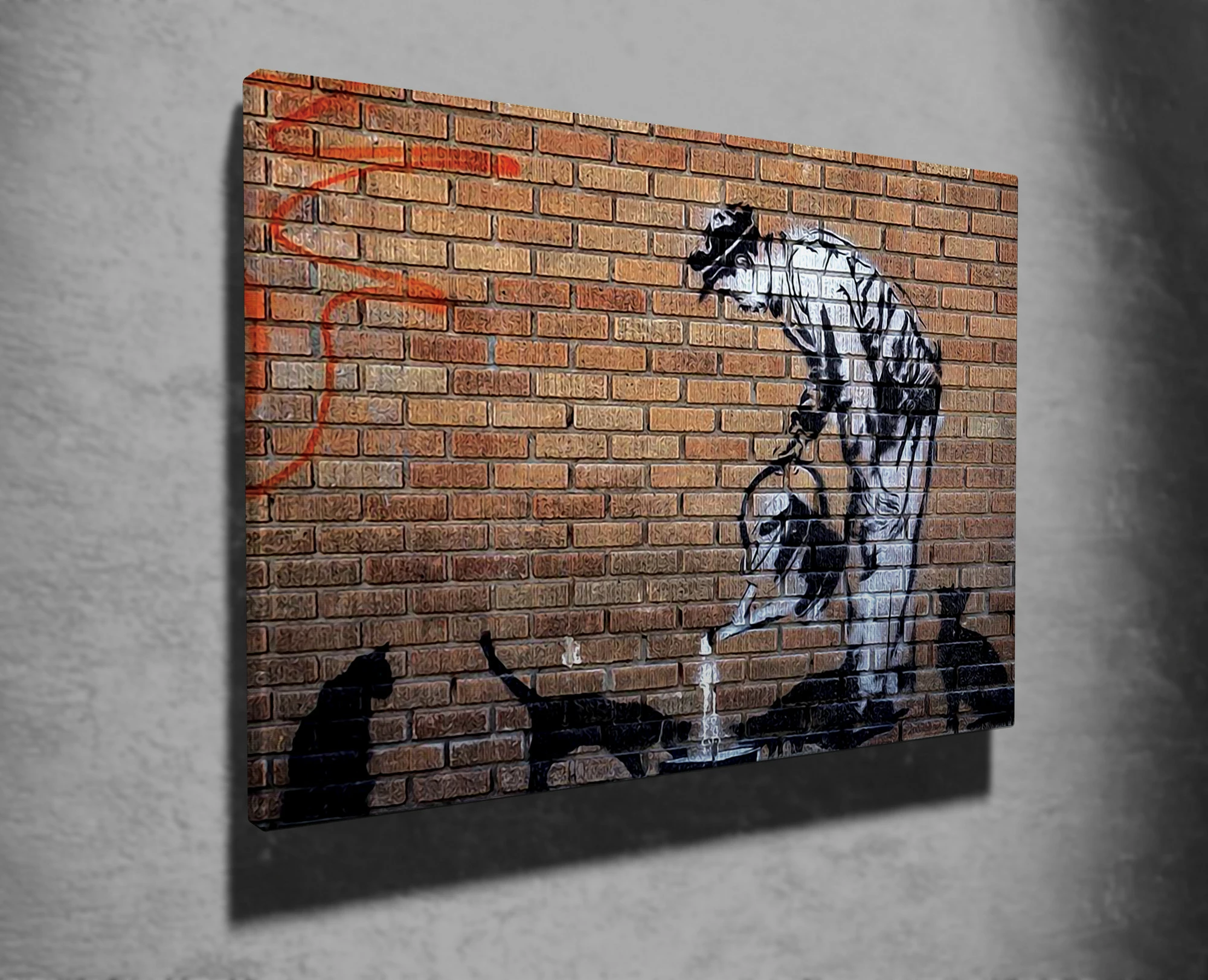 Pikturë dekorative në kanavacë, Banksy, shumëngjyrëshe, WY50, 50x70cm