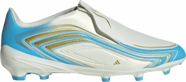 Atlete futbolli për fëmijë adidas F50 Messi League LL FG, të bardha e kaltër IH1907