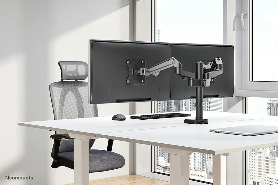 Krah monitori Neomounts DS70-750BL2, Clamp/Grommet, 7 kg, 43.2 cm (17"), 68.6 cm (27"), 100 x 100 mm, E zezë