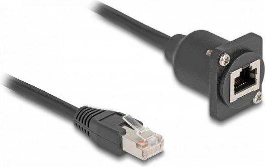 Kabllo rrjeti DeLOCK D-Type RJ45 Cat5e, 20 m, S/UTP, AWG24, e zezë