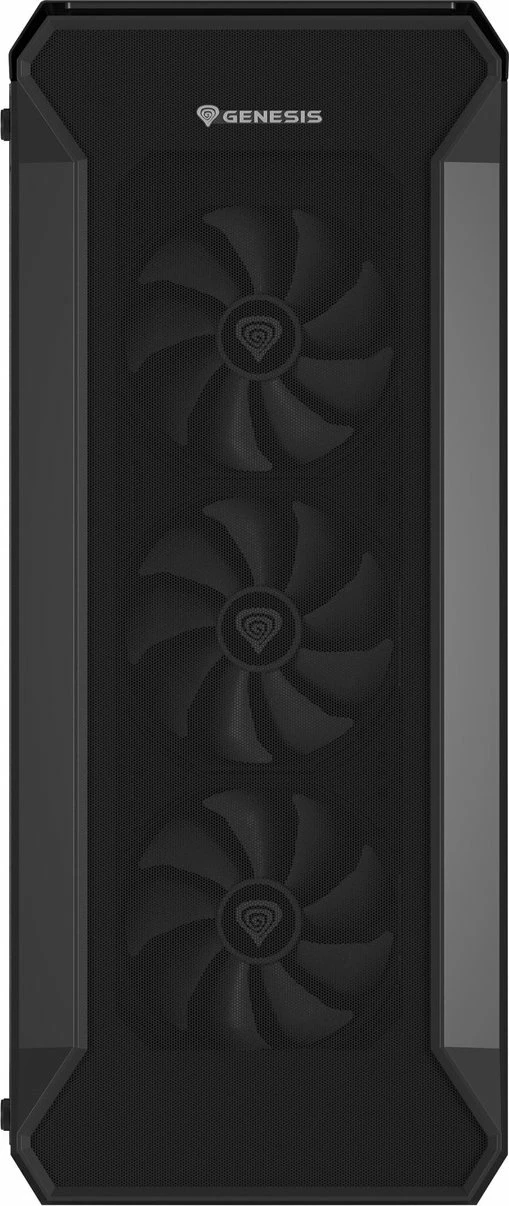 Kasë GENESIS Irid 505 ARGB V2 NPC-1518 Midi Tower ATX/Micro ATX/Mini-ITX, 4x120mm ARGB fan, xham i kalitur, e zezë