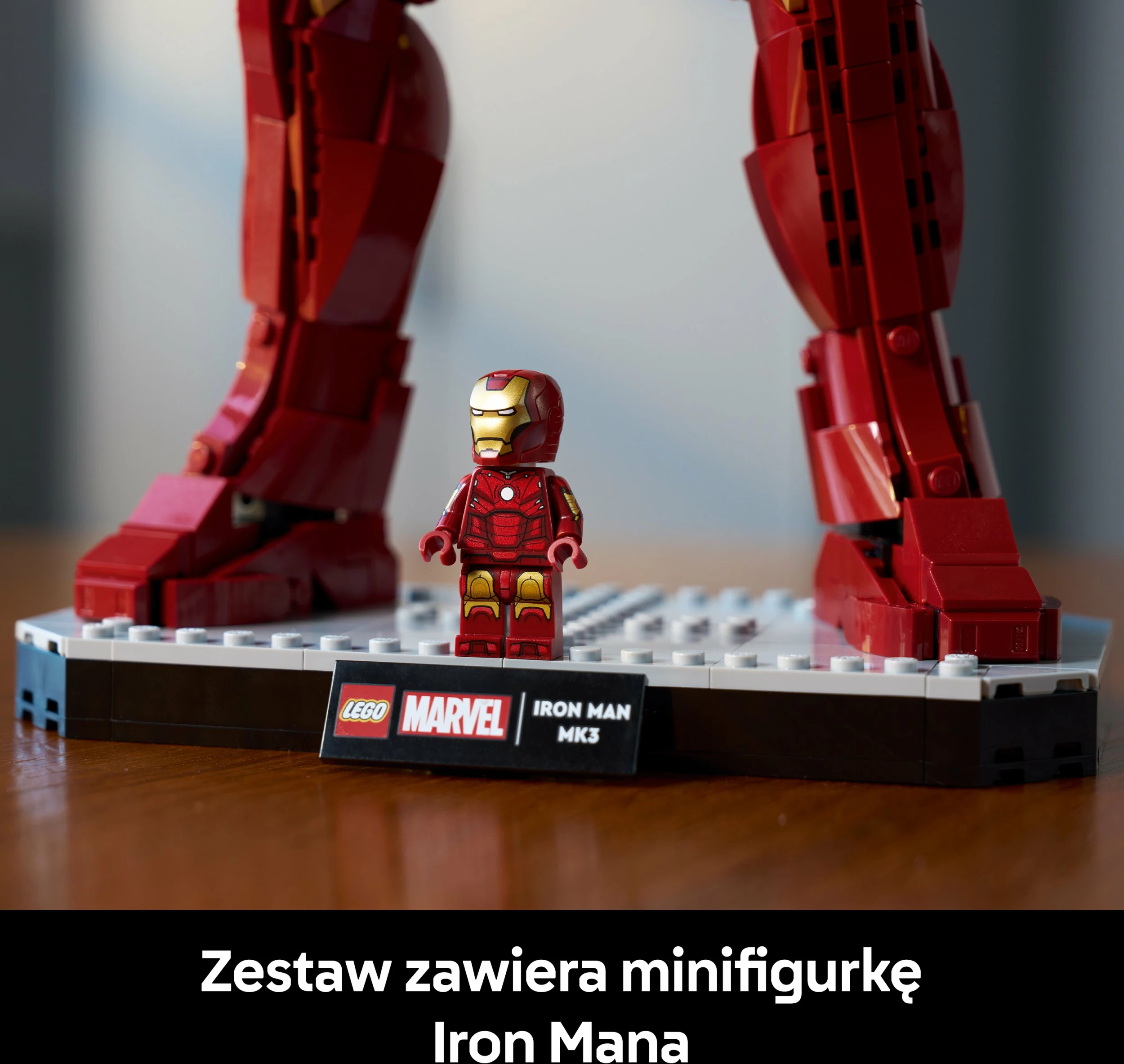 Set ndërtimi LEGO Marvel Iron Man Mark 3 76344, 1297 pjesë, figurë 38 cm, Collector's Edition, me minifigurë