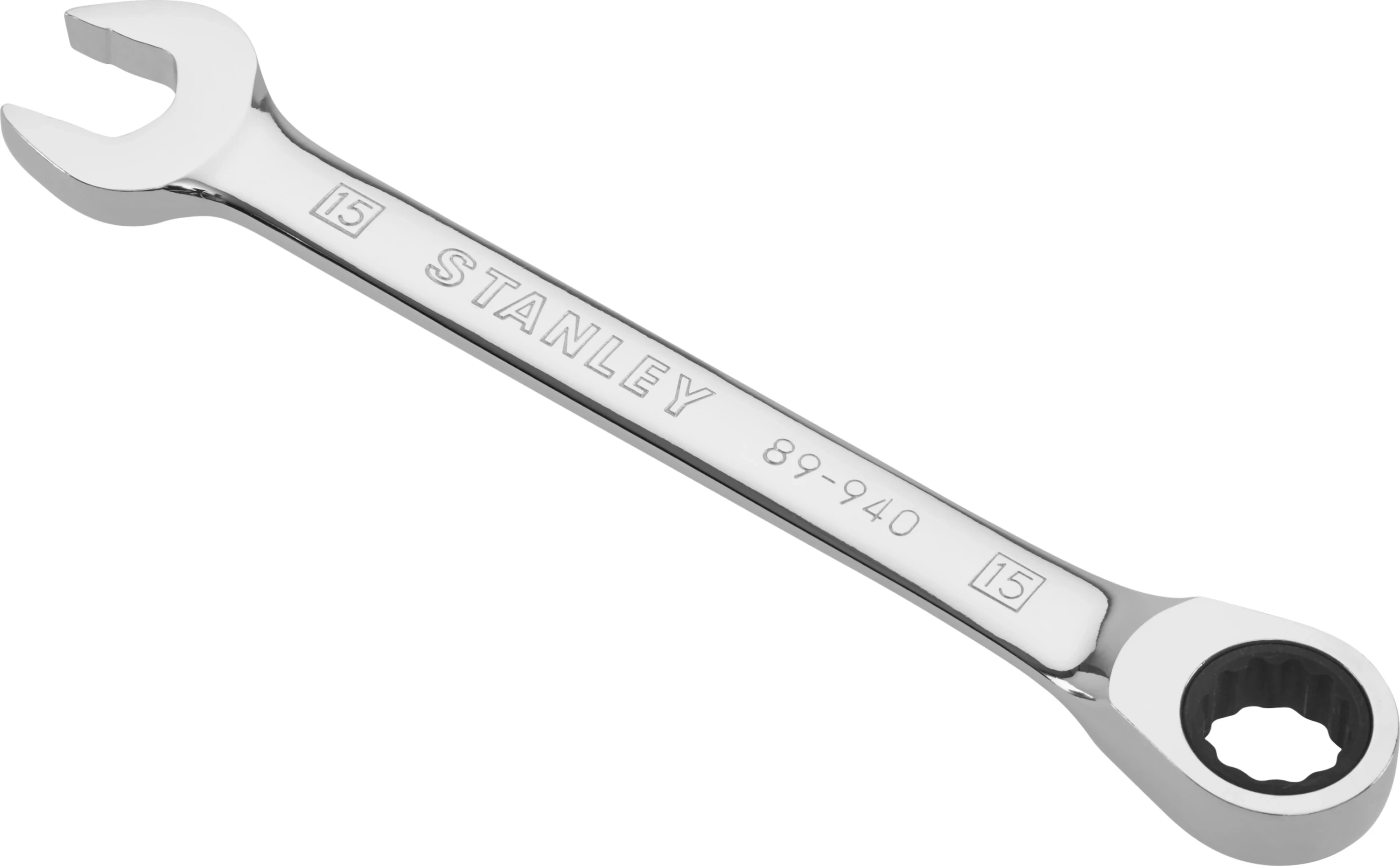 Çelës kombinues me ratchet Stanley 4-89-940 15 mm, krom saten
