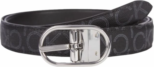 Rrip për femra Calvin Klein, modeli Rev Round Buckle, ngjyrë e zezë